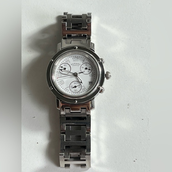 HERMÈS CLIPPER CHRONOGRAPH ladies watch CL1.310 - Picture 10 of 17